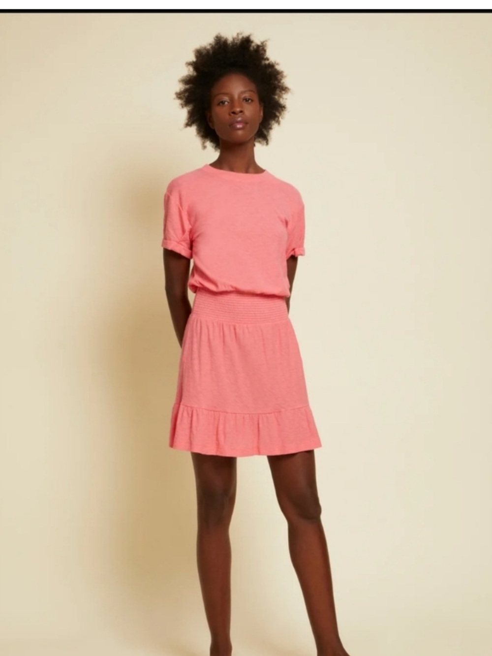 Nation LTD Coral Pink Mini Dress, Size XS, EUC